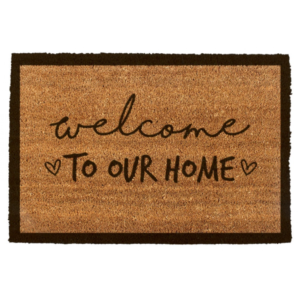 TAPETE WELCOME TO OUR HOME EDM 60X40CM