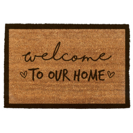 TAPETE WELCOME TO OUR HOME EDM 60X40CM