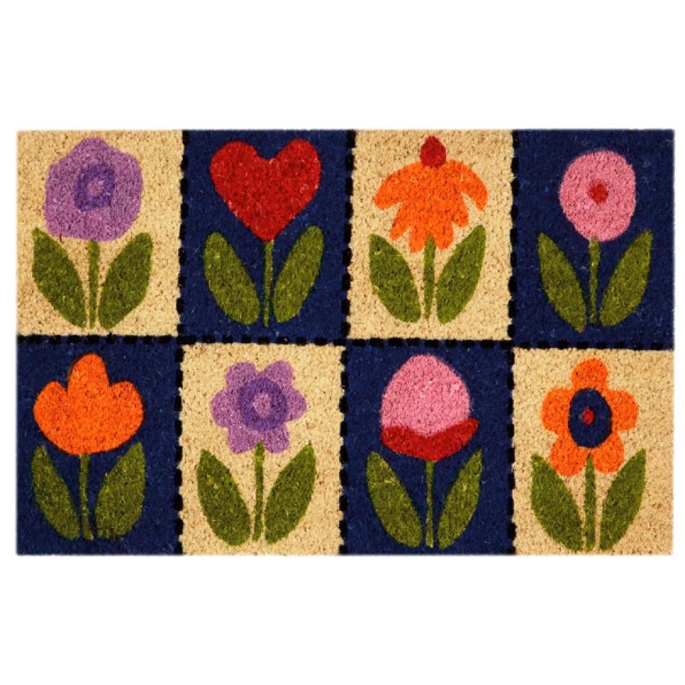 TAPETE FLORES EDM  60X40CM