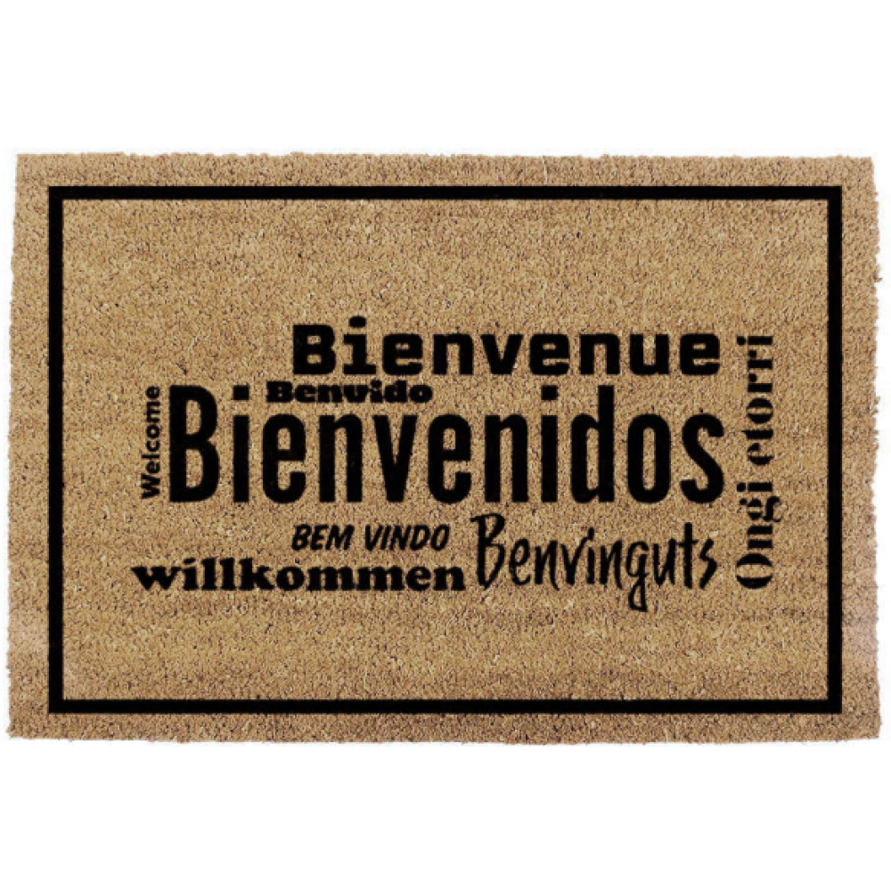 TAPETE BEM VINDOS IDIOMAS EDM  60X40CM