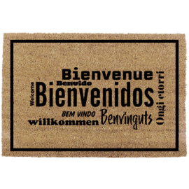 TAPETE BEM VINDOS IDIOMAS EDM  60X40CM