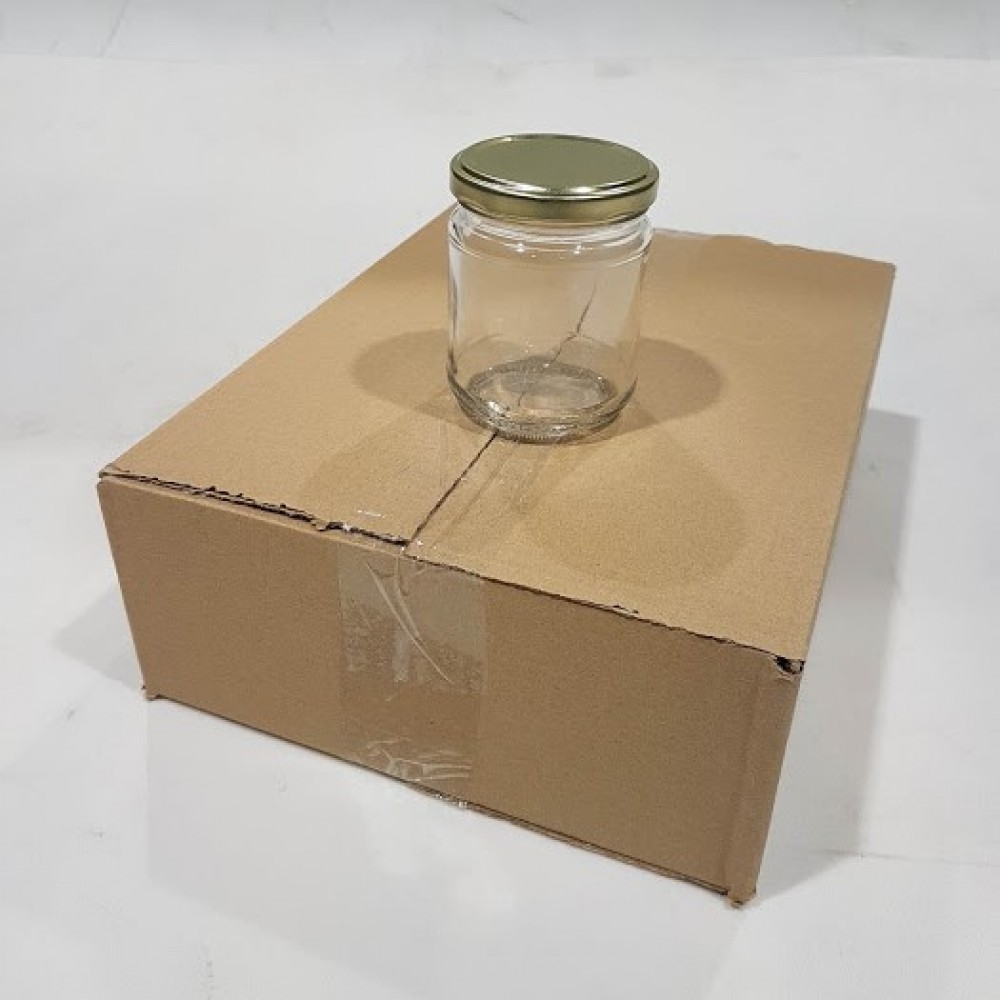 CAIXA 12 FRASCOS 250GR C/TAMPA METÁLICA