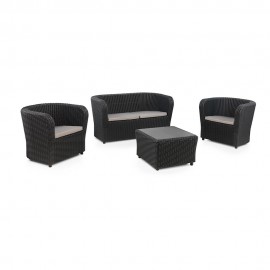 CONJUNTO JARDIM/TERRAÇO NOVA CONFORT DE 2 POLTRONAS+1 SOFÁ+1 MESA