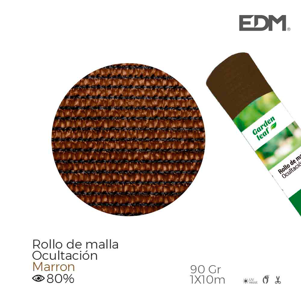 REDE DE SOMBRA CASTANHA 80%  90R- ROLO 2 X 10 MT