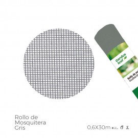 REDE MOSQUITEIRA COR CINZA -ROLO 0,60X30MTS