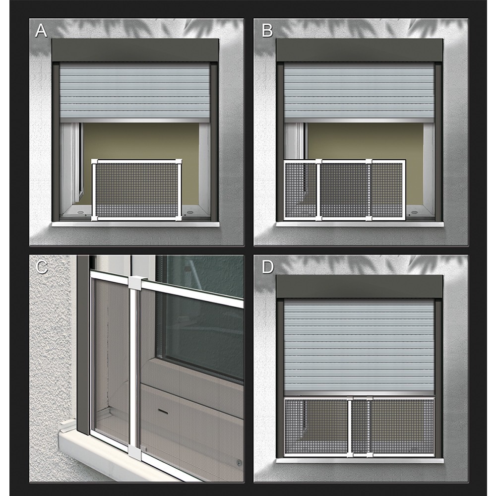 REDE MOSQUITEIRA COM MOLDURA EXTENSIVEL 50x75-142cm
