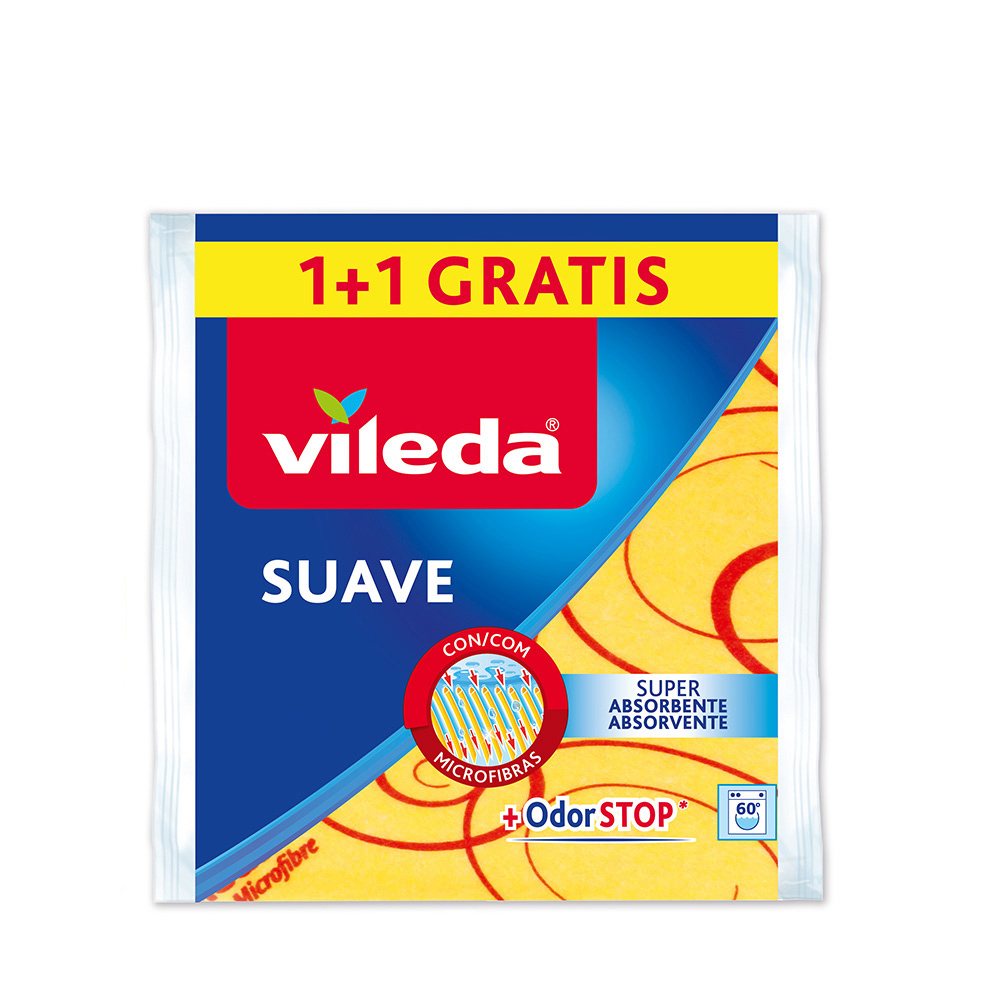 VILEDA PANO MICROFIBRAS 30% AMARELO - 1+1 GRATIS