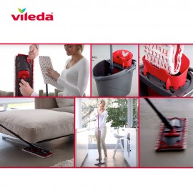 VILEDA KIT MOPA E BALDE COM ESPREMEDOR ULTRAMAX