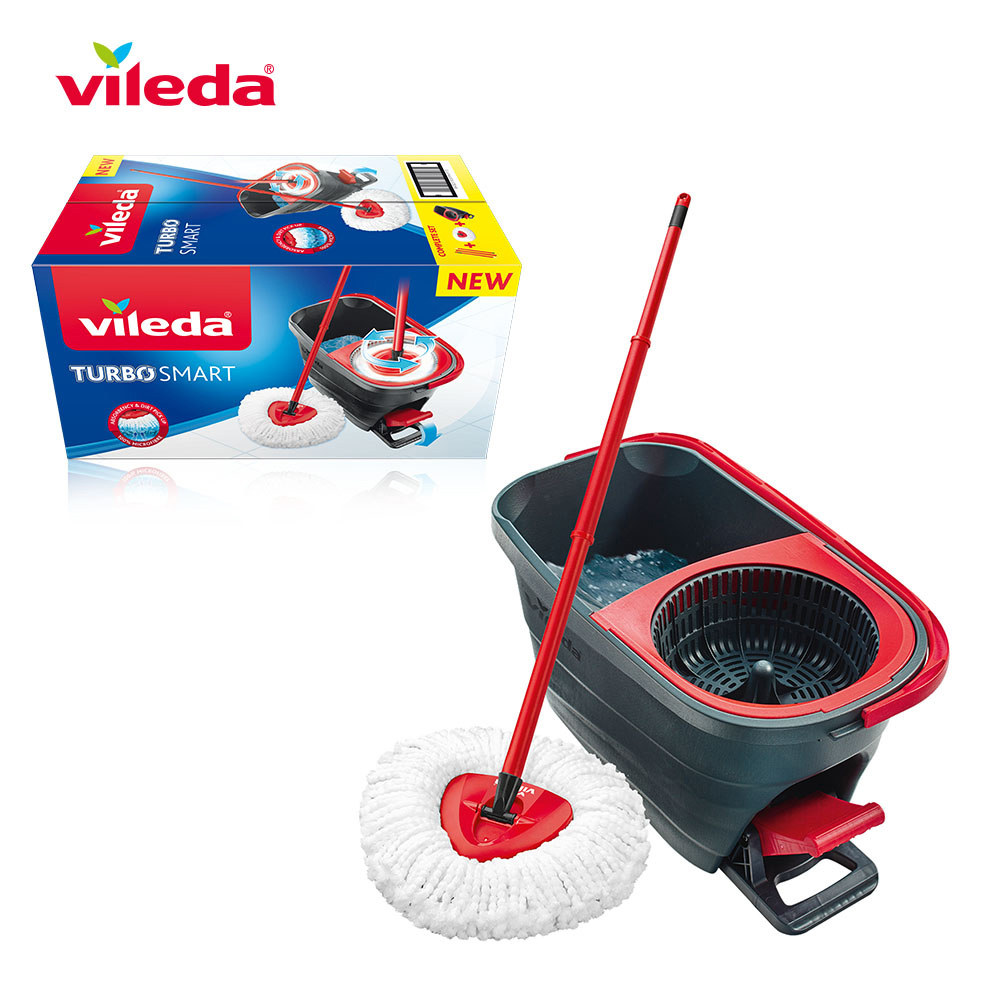 VILEDA KIT ESFREGONA E BALDE COM ESPREMEDOR TURBO SMART