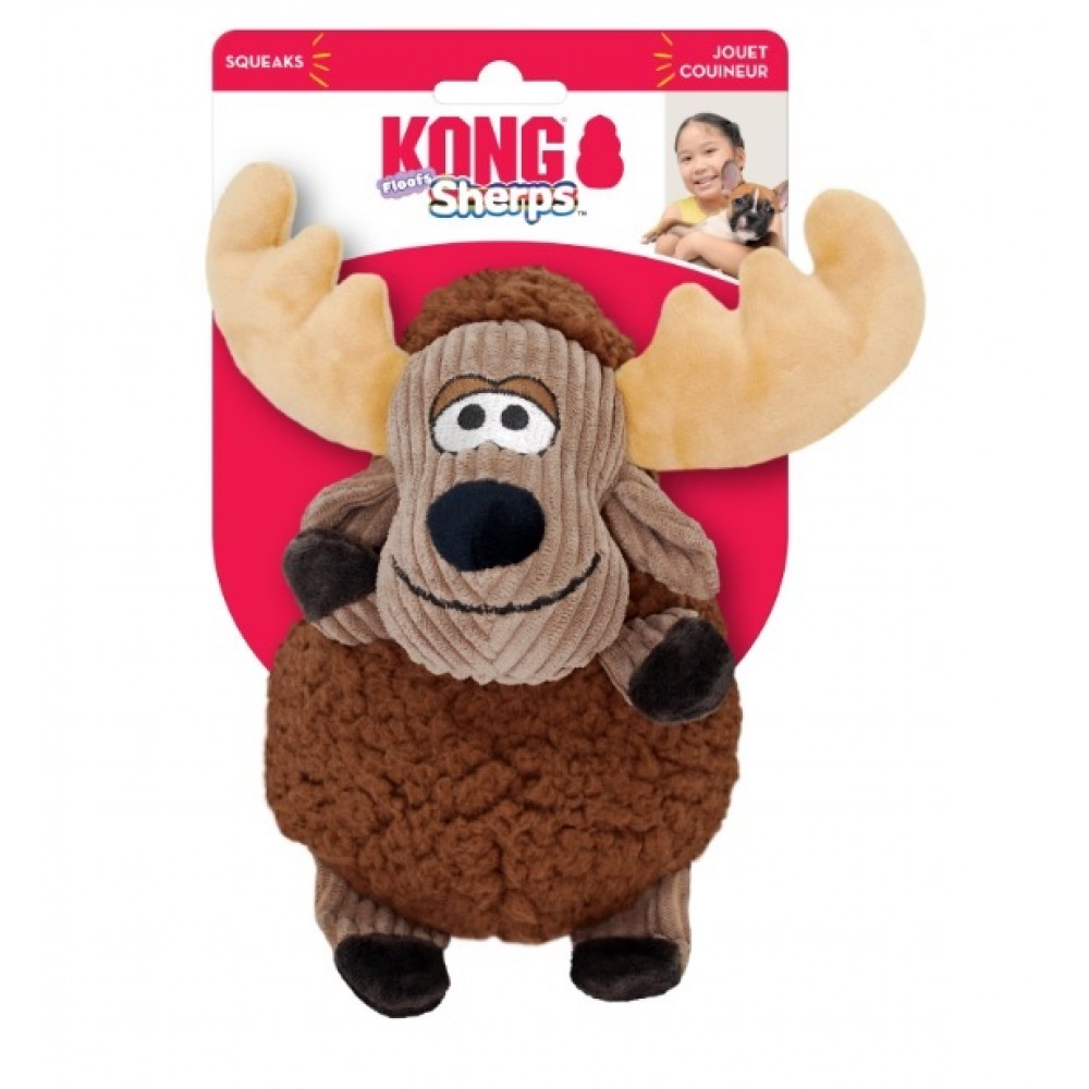 KONG BRINQUEDO PARA CÃES SHERPS FLOOPS MOOSE (M)