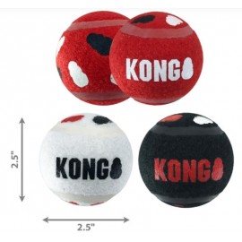 KONG BRINQUEDO PARA CÃES SIGNATURE SPORT BALL PACK 3 (M)