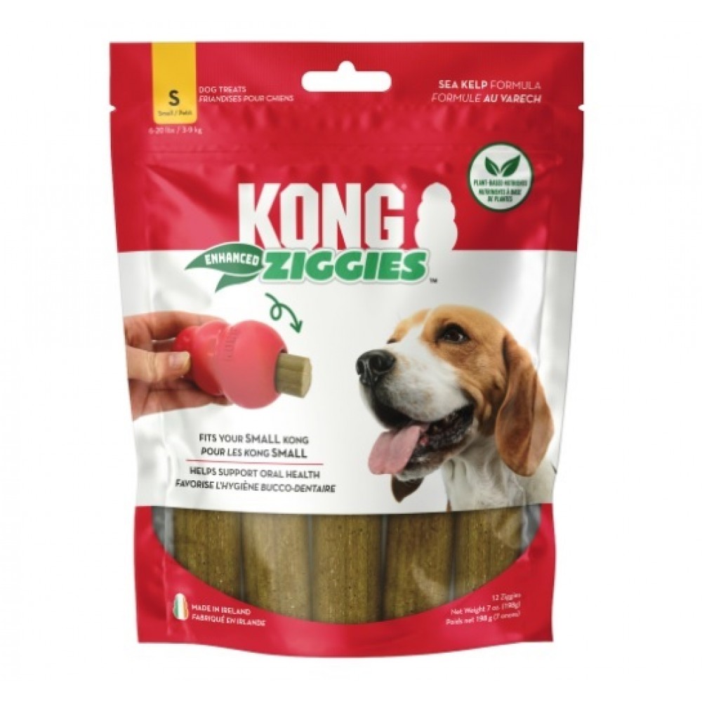 KONG BISCOITOS ZIGGIES ENHANCED (S) -198G