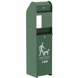 DISPENSADOR DE SACOS PARA DEJECTOS DOS ANIMAIS EM PARQUES CANINOS VERDE