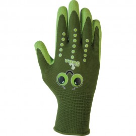 LUVAS DE JARDINAGEM INFANTIS NYLON/LATEX RUGOSO VERDE TAMANHO 8 ANOS