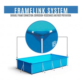 PISCINA QUADRADA 400x211x81cm PVC 56405CB