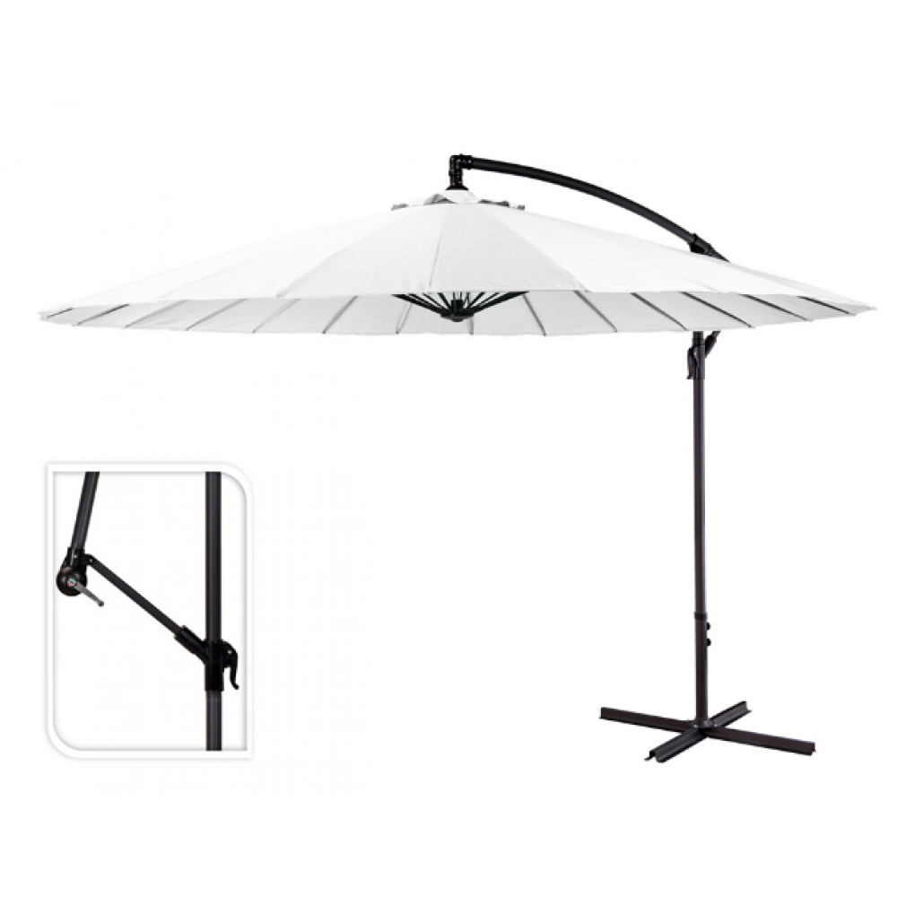 GUARDA SOL EXCENTRICO BRANCO 3M