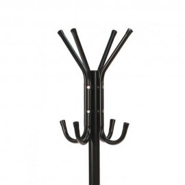 CABIDE DE PÉ COM 8 GANCHOS CORE PRETO 172x48cm