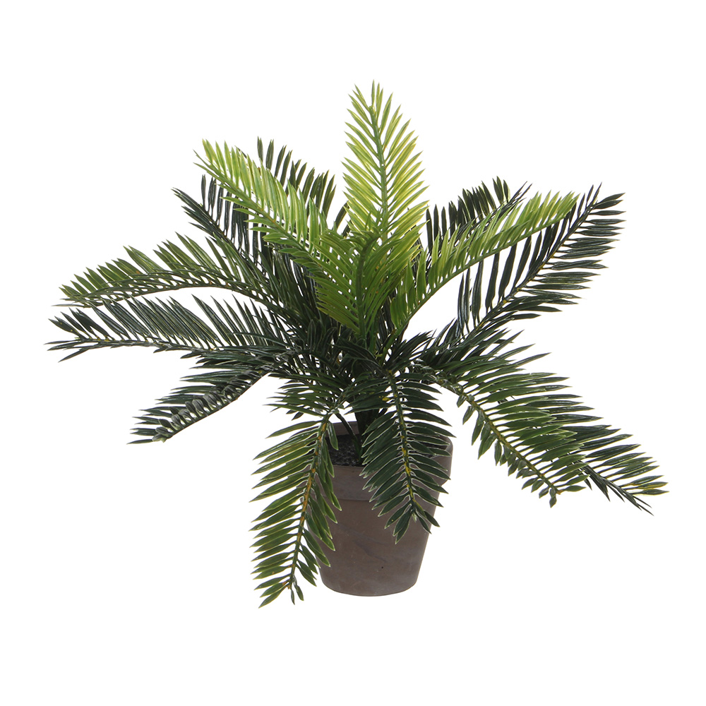 PALMEIRA (SAGU-DE-JARDIM) PVC COM VASO CINZENTO