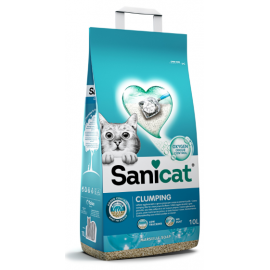SANICAT  AREIA PARA GATOS CLUMPING SABÃO DE MARSELHA 10L
