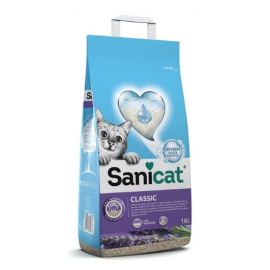 SANICAT  AREIA PARA GATOS CLASSIC LAVANDA 16L