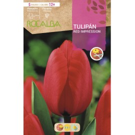 S.BOLBO SAQUETA TULIPA VERMELHA RED IMPRESS.-EBTN5075