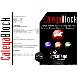 CALEYABLOCK - BLOCO MINERAL P/RUMINANTES E EQUIDEOS-10K
