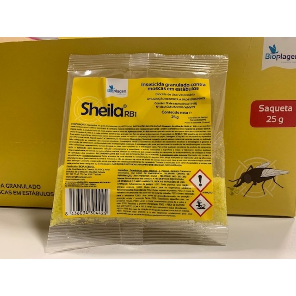 ISCA SHEILA INSECTICIDA VOLADORES - SAQUETA 25GR