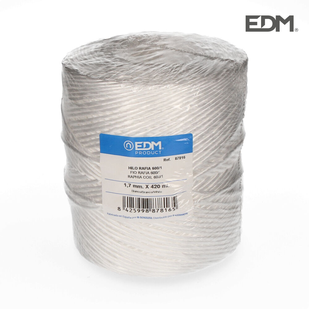 FIO RAFIA BRANCO 600  - BOBINE 750GM/420MTS BRANCO