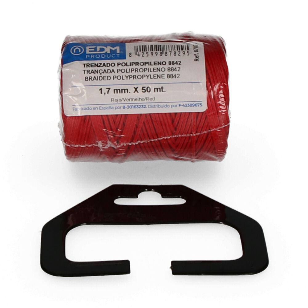 FIO POLIPROPILENO 8842 VERMELHO - BOBINE 1.7MM X 50MTS