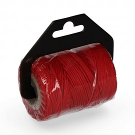 FIO VERMELHO TRANÇADO POLIPROPILENO 8842 - BOBINE 100MTS