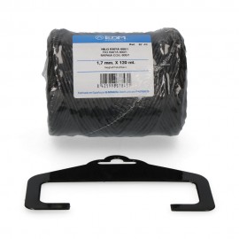 FIO RAFIA PRETO 600/1  - BOBINE 220GM/120MTS PRETO