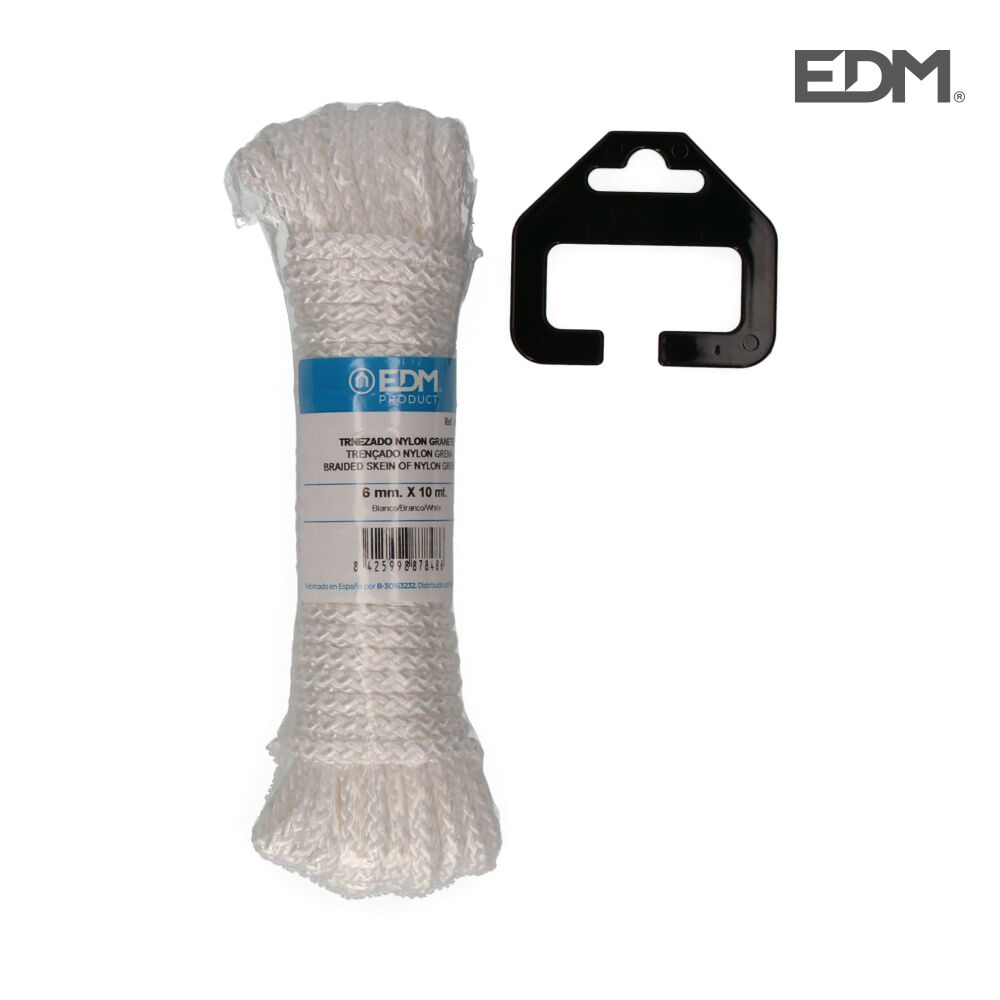FIO TRANÇADO NYLON BRANCO GRENA - ROLO 10MTS
