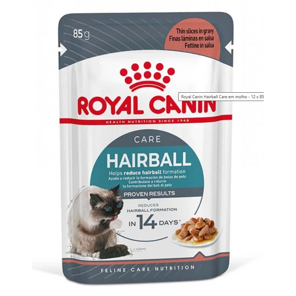 ROYAL CANIN GATO HAIRBALL CARE MOLHO - 0.085 KG