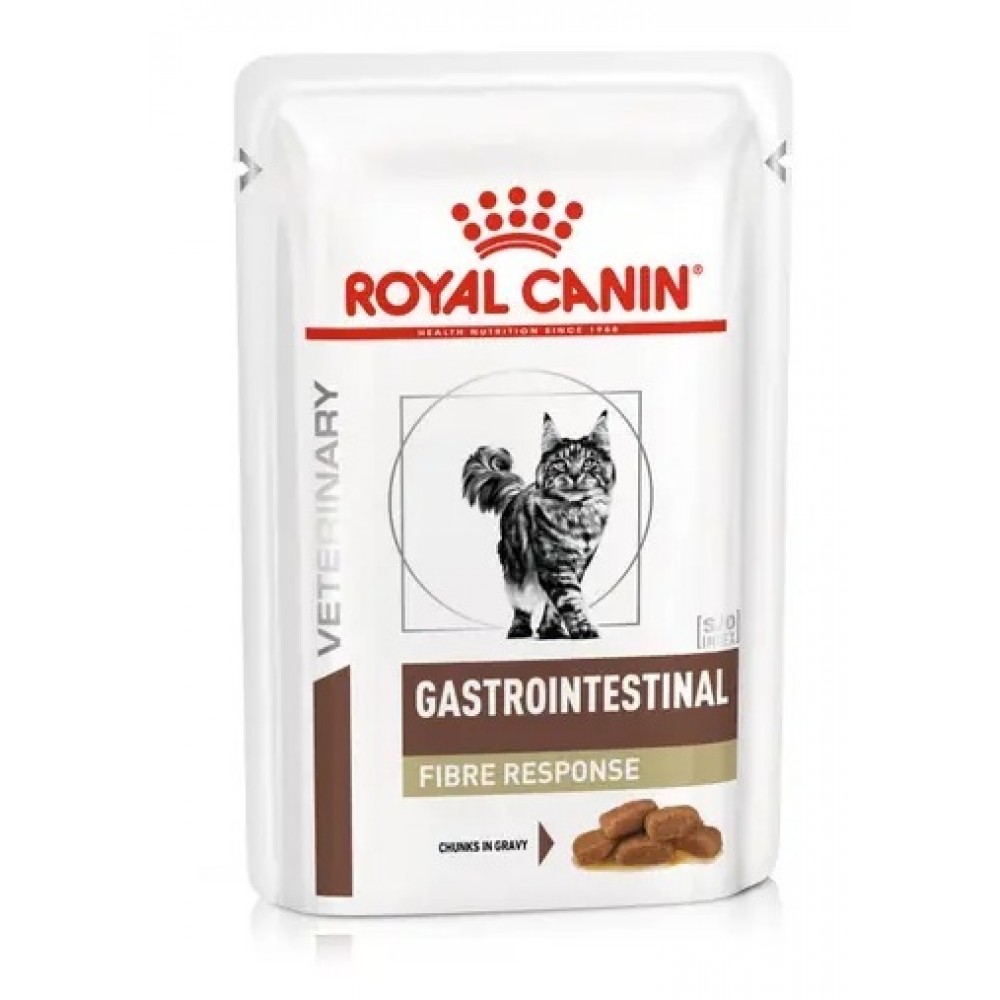 ROYAL CANIN VET  WET GATO GASTROINTESTINAL FIBRE RESPONSE  (12X85G)