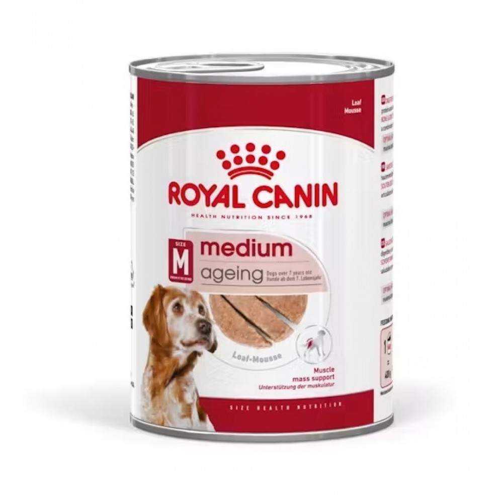 ROYAL CANIN CAO MEDIUM AIGING PATÊ - 0.410KG