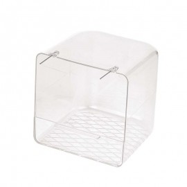 NINHO DE PLASTICO TRANSPARENTE PARA PASSAROS