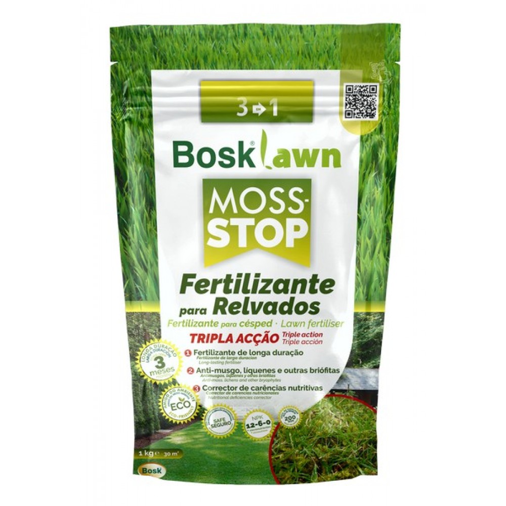 ADUBO BOSKLAWN MOSS STOP -ANTI MUSGO -1KG