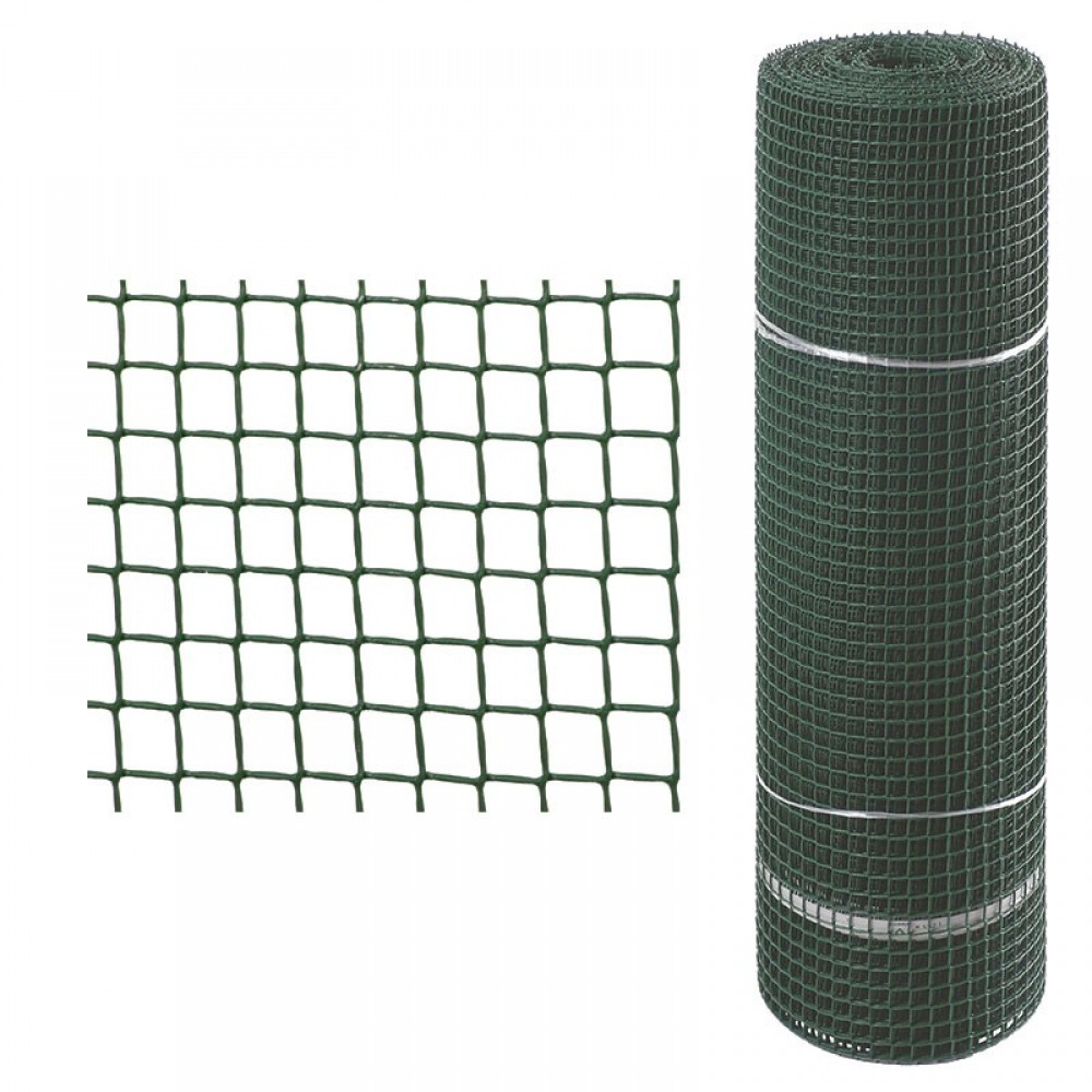 REDE PLASTICO MALHA C-123 (17X23) - ROLO 25 METROS
