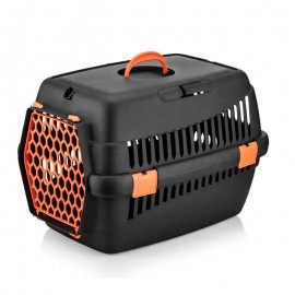 TRANSPORTADORA MODELO GT XS NEGRO/LARANJA