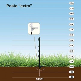 POSTE DE PLASTICO 1.04M - KIT 10 UNIDADES