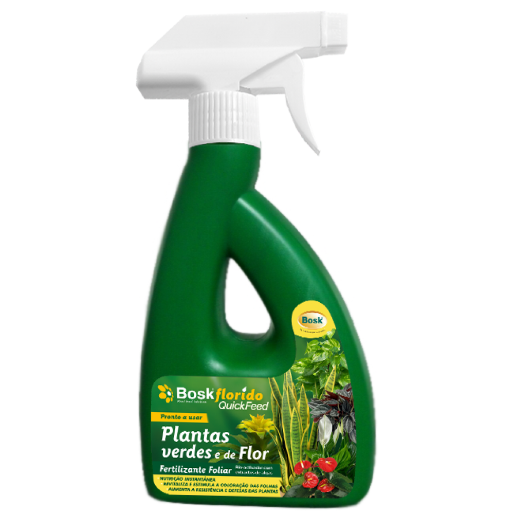 ADUBO BOSKFLORIDO QUICKFEED PLANTAS VERDES E DE FLOR -500ML