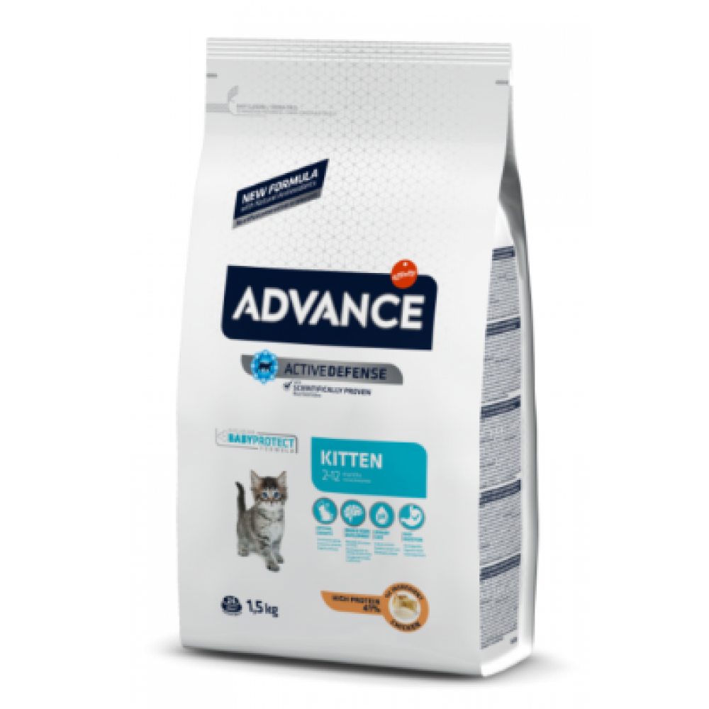ADVANCE GATO KITTEN CHICKEN & RICE -  1,5KG