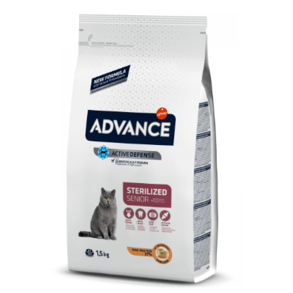 ADVANCE GATO SENIOR STERILIZED (10ANOS) -  1,5KG