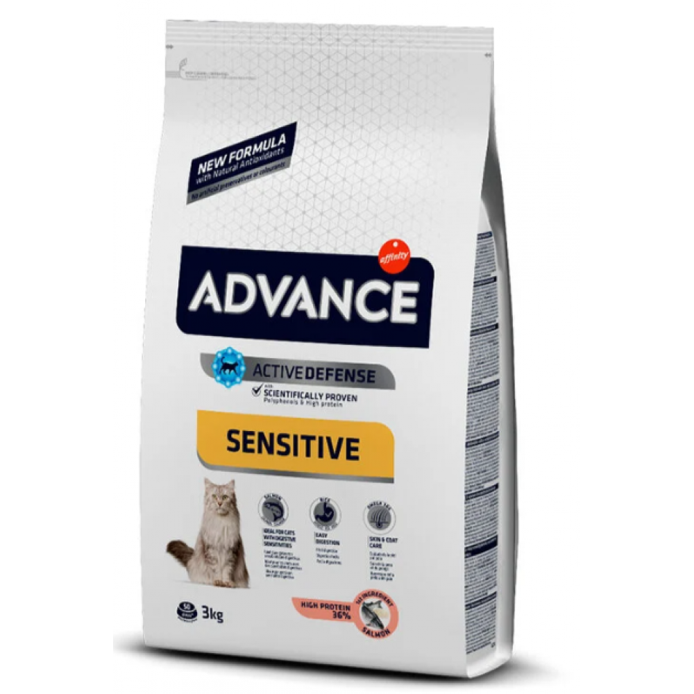 ADVANCE GATO ADULTO SENSITIVE SALMON & RICE - 3KG