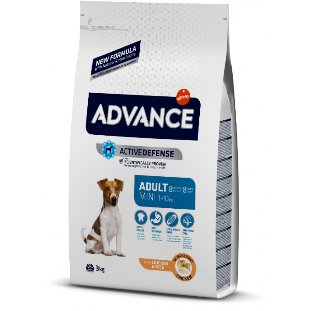 ADVANCE CAO MINI ADULT  CHICKEN & RICE- 3KG