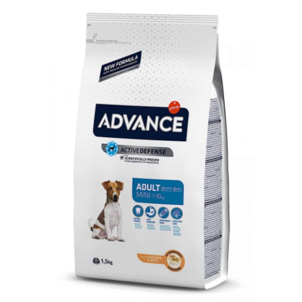 ADVANCE CAO MINI ADULT  CHICKEN & RICE- 1,5KG