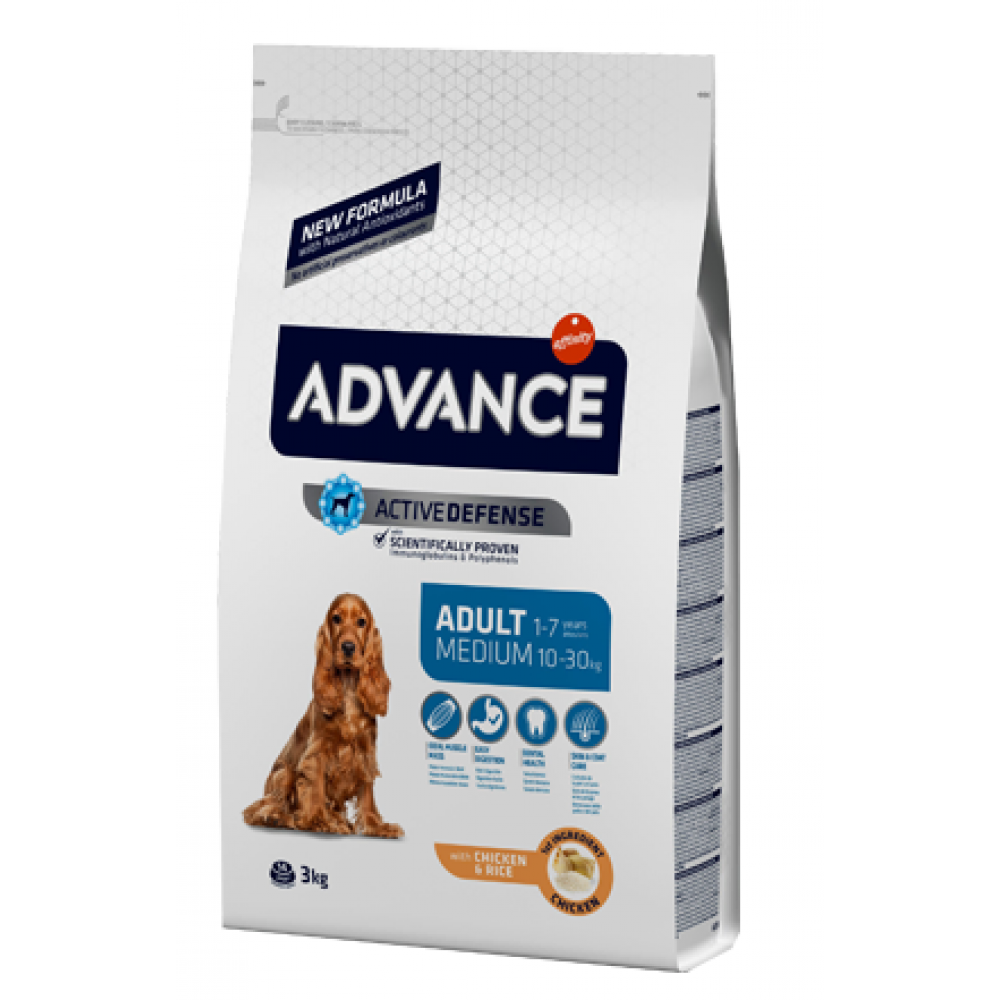 ADVANCE CAO MEDIUM ADULT CHICKEN & RICE- 3KG