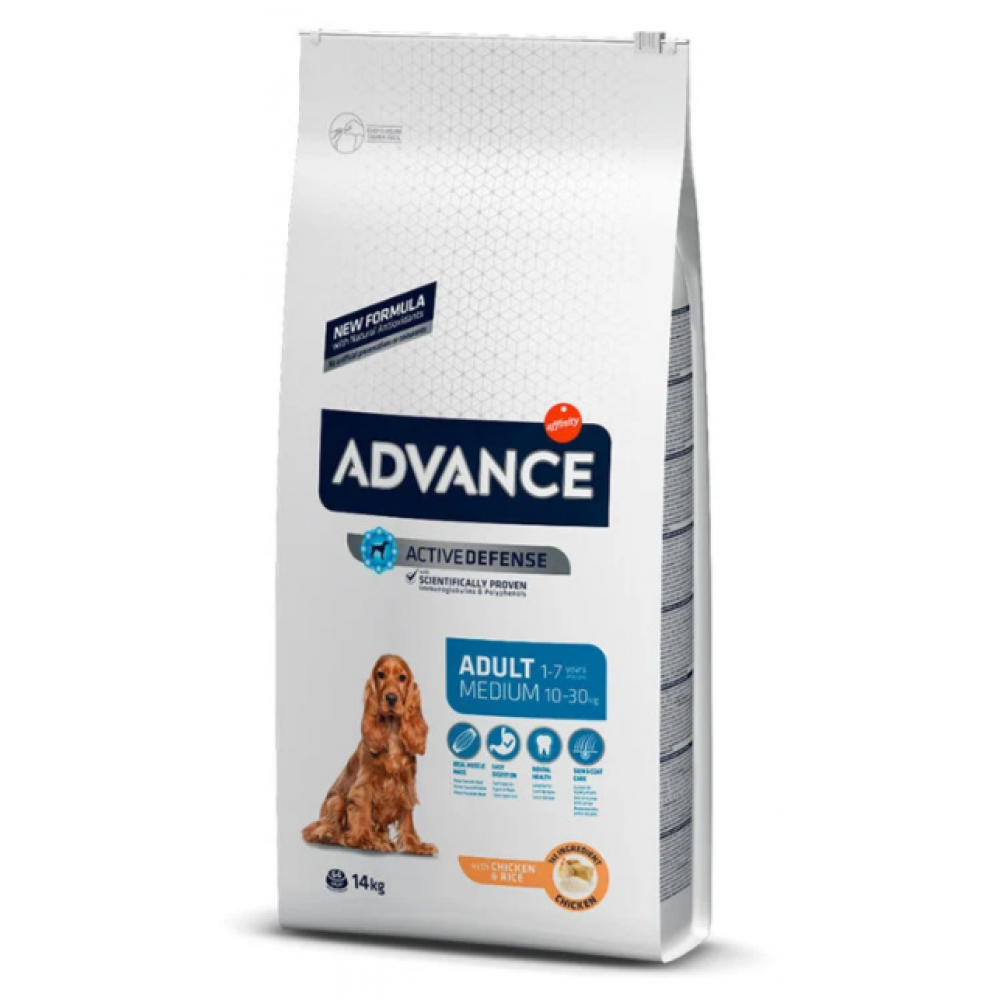 ADVANCE CAO MEDIUM ADULT CHICKEN & RICE- 14KG