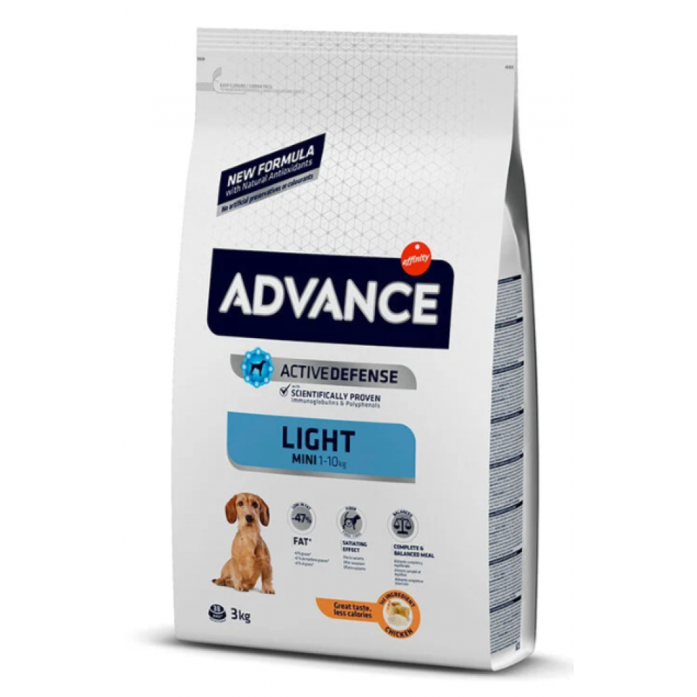 ADVANCE CAO MINI LIGHT  CHICKEN & RICE- 3KG