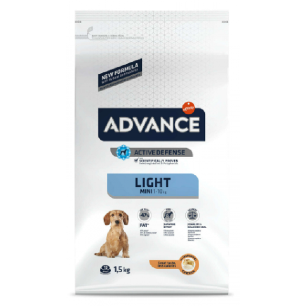 ADVANCE CAO MINI LIGHT  CHICKEN & RICE- 1,5KG